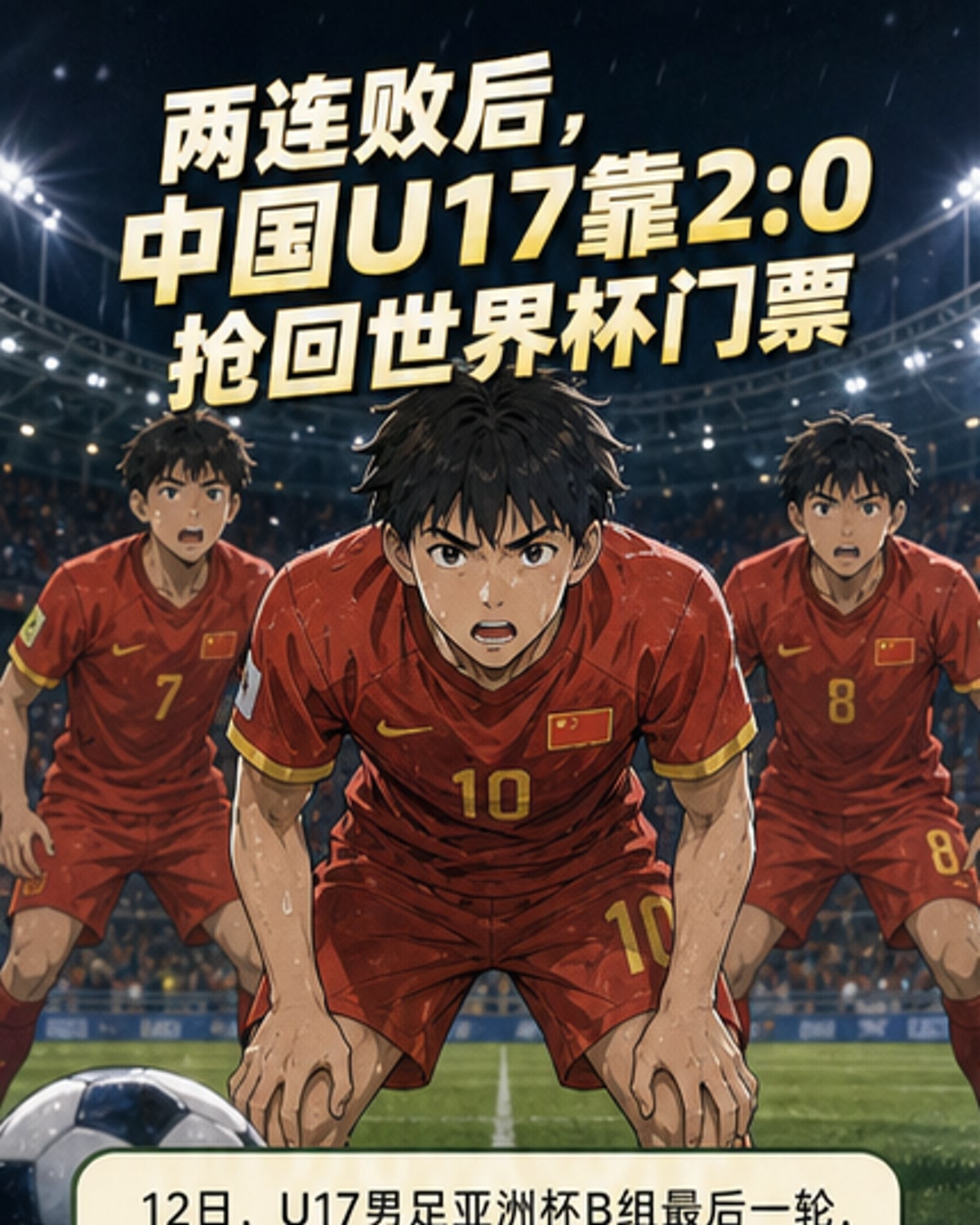 U17男足,惊险晋级八强