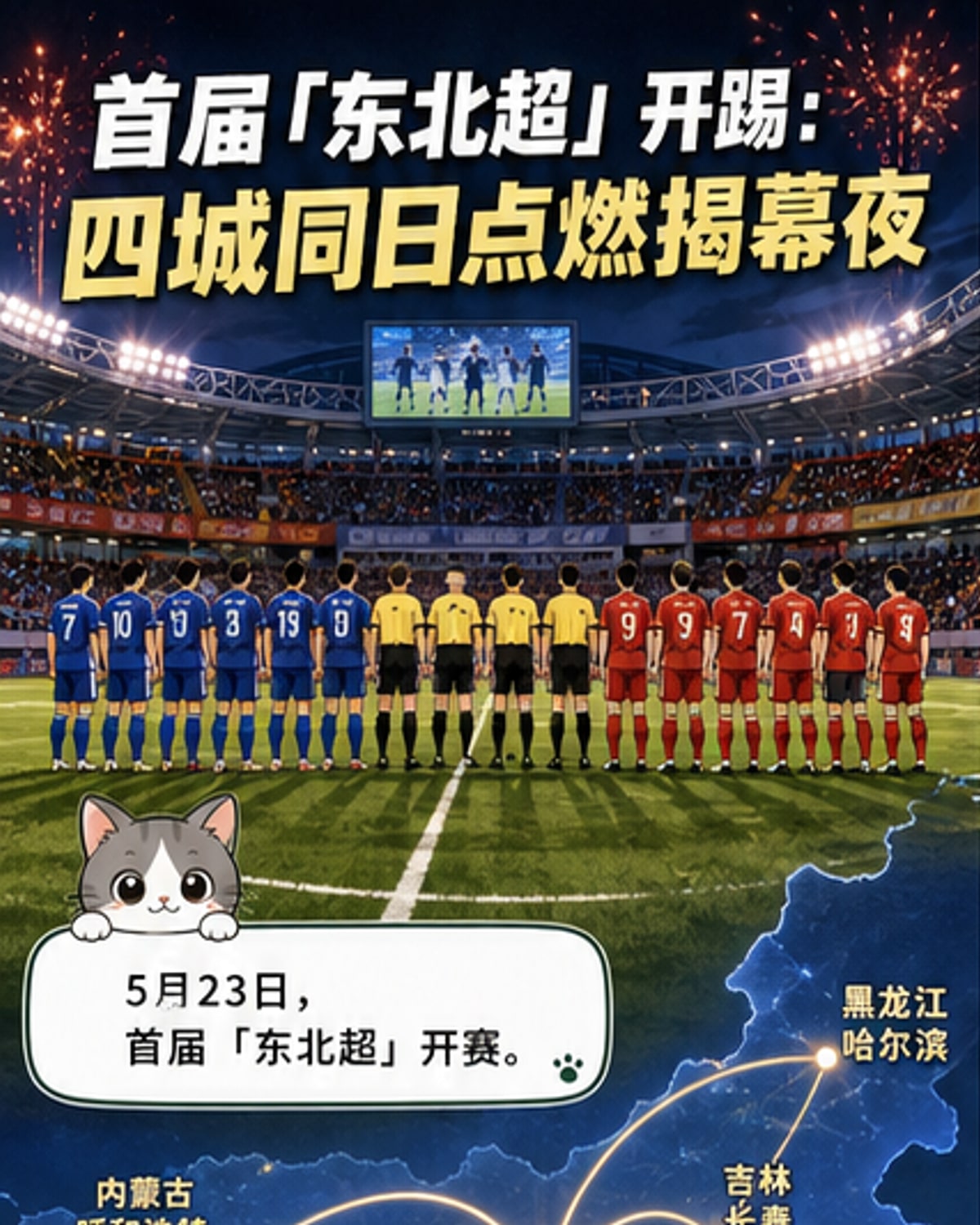 首届“东北超”足球联赛开赛