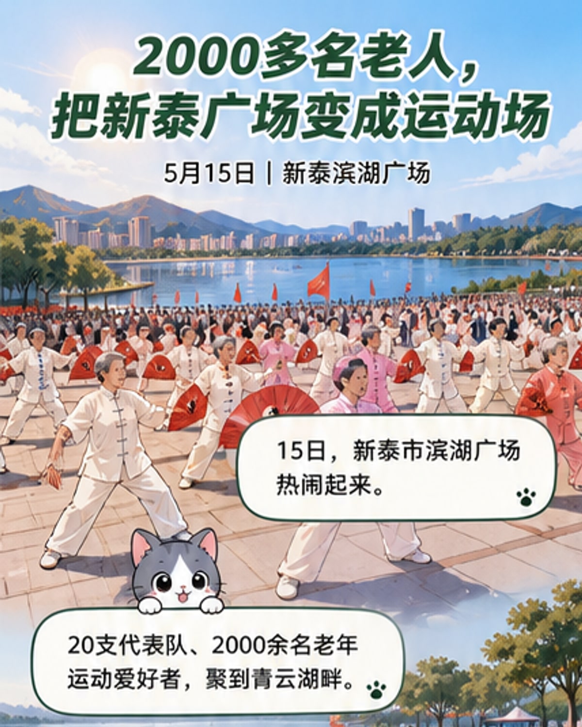 新泰首届老年人运动会开幕