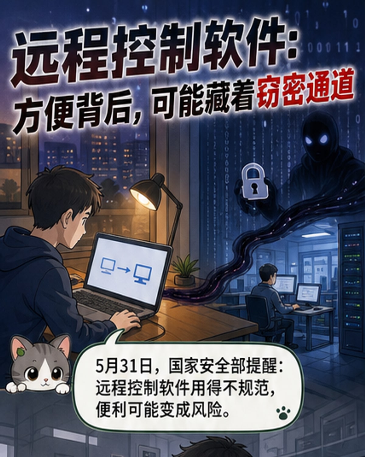 远程控制软件暗藏泄密风险
