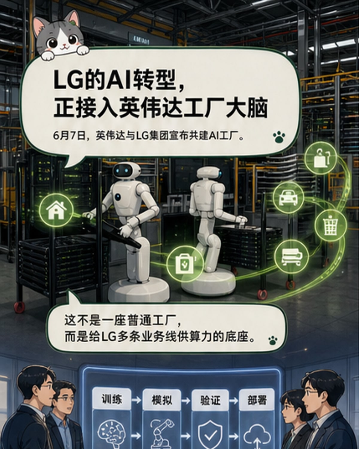 英伟达携手LG共建AI工厂