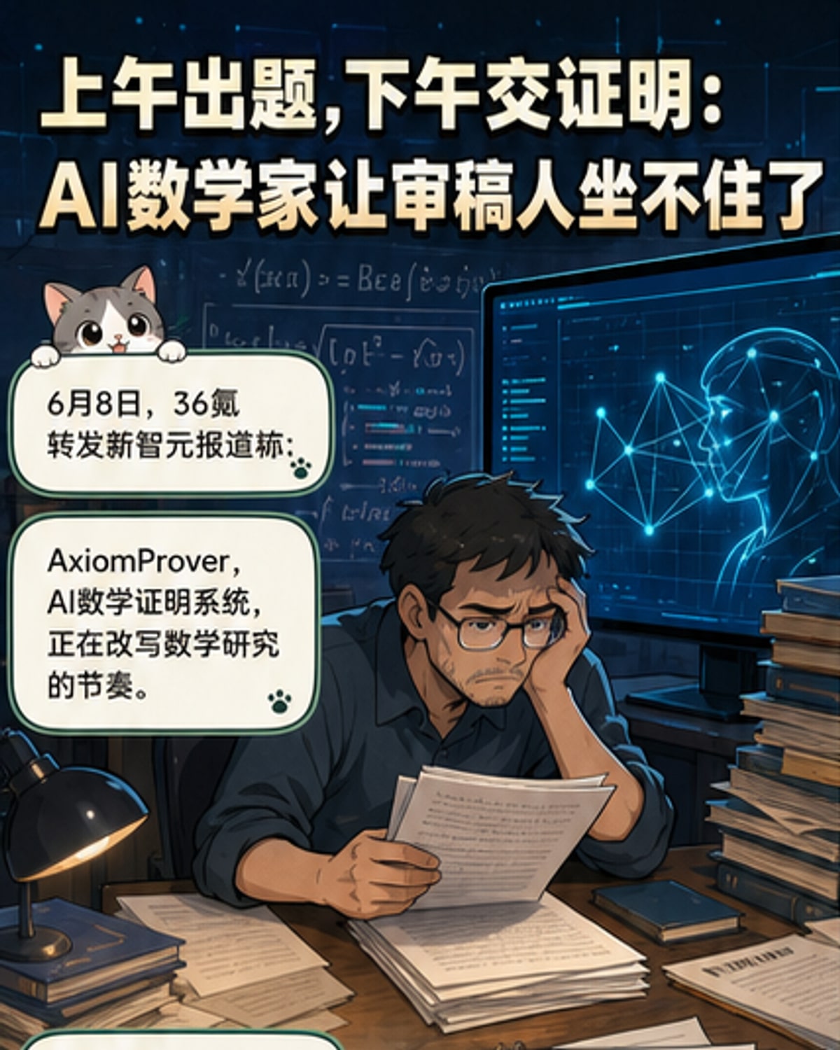 AI数学家上午出题，下午交证明