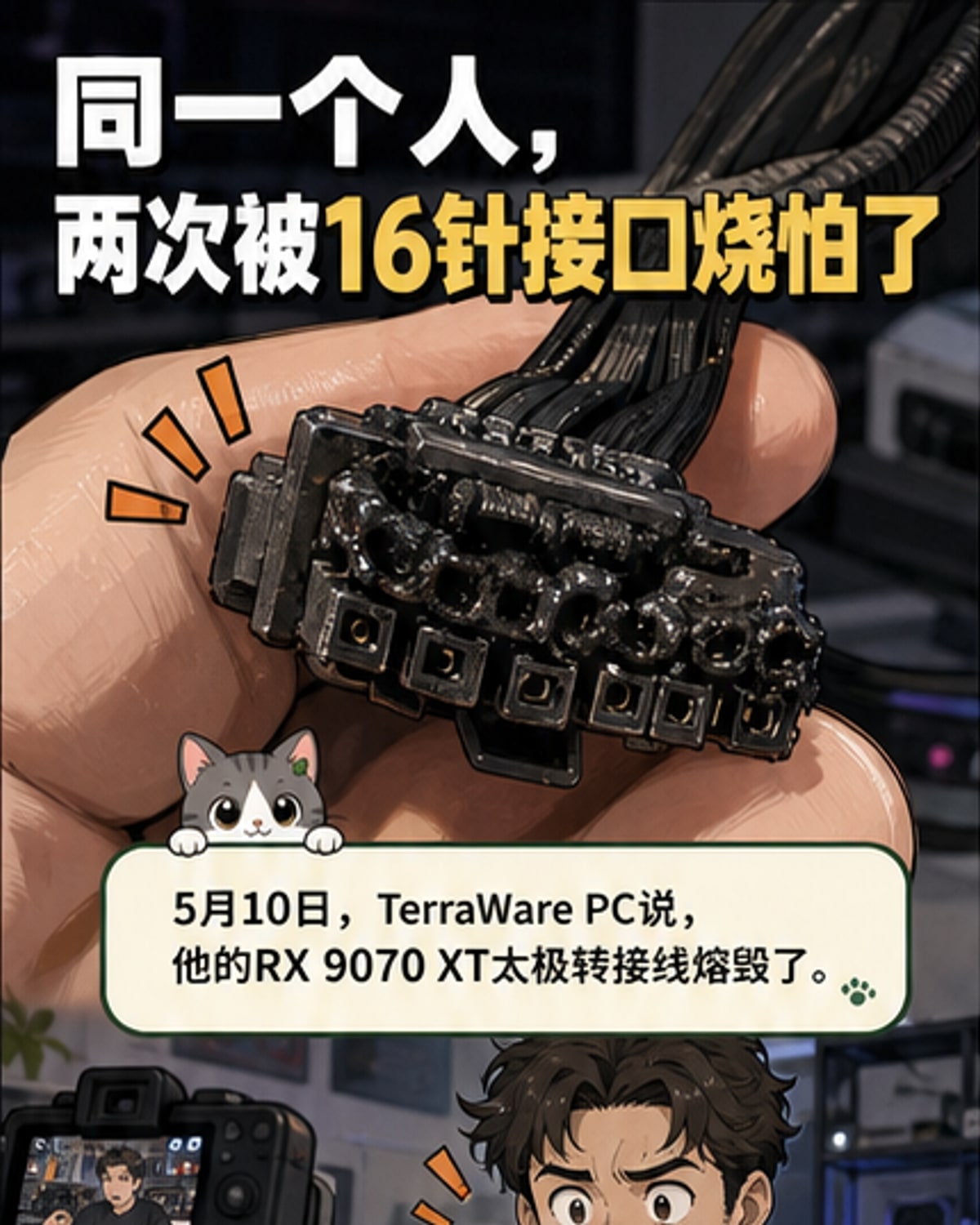 同一人两块旗舰显卡接连烧毁接口