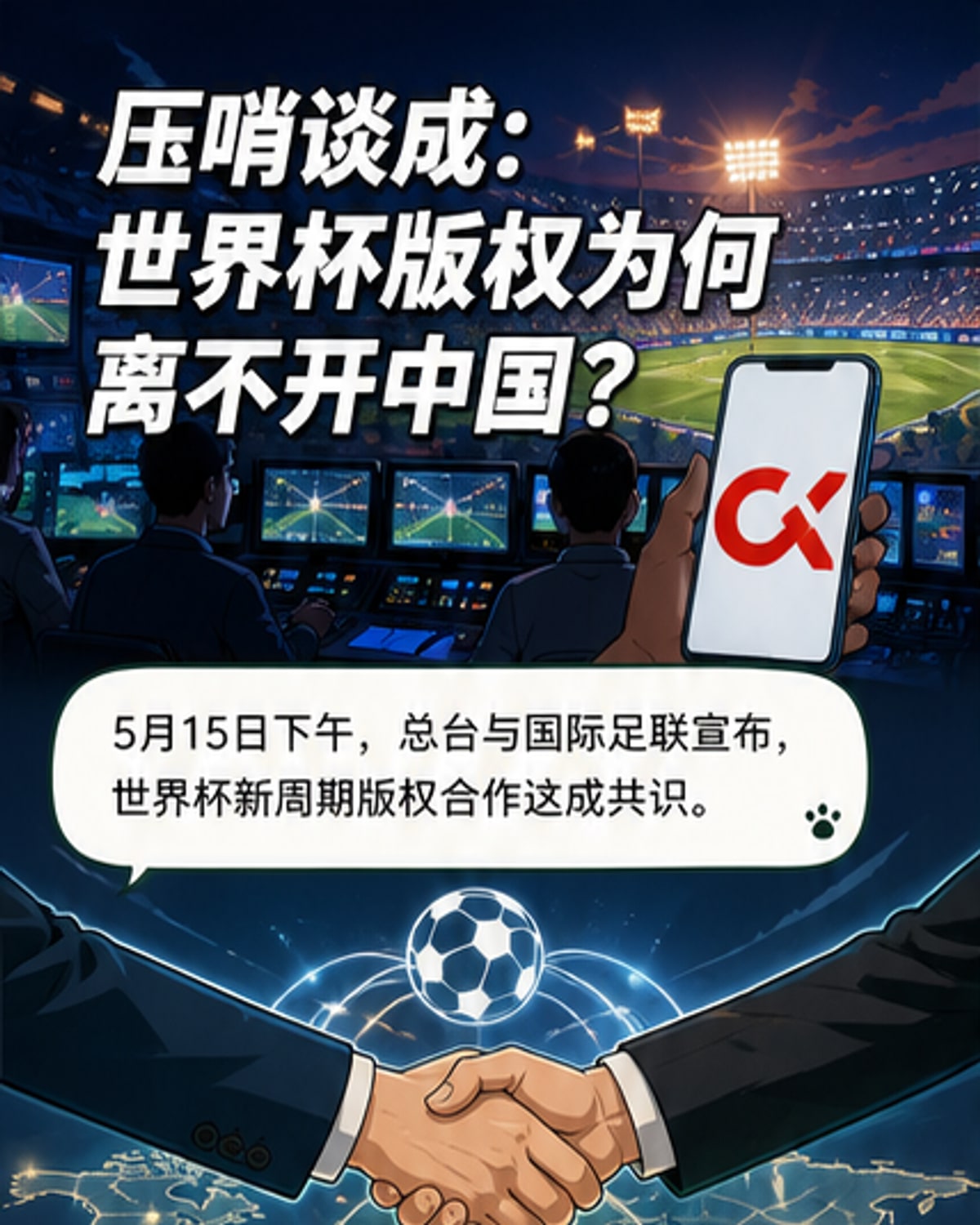 央视拿下世界杯转播权