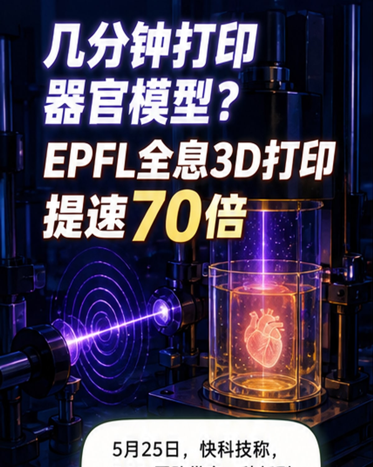 全息3D打印提速70倍