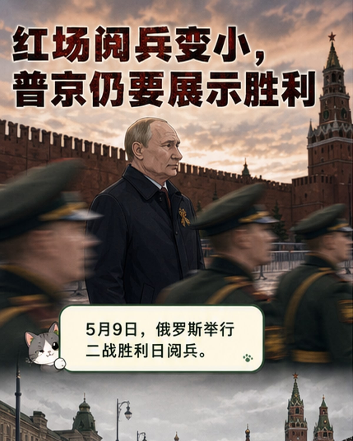 普京举行“缩小版”二战胜利阅兵