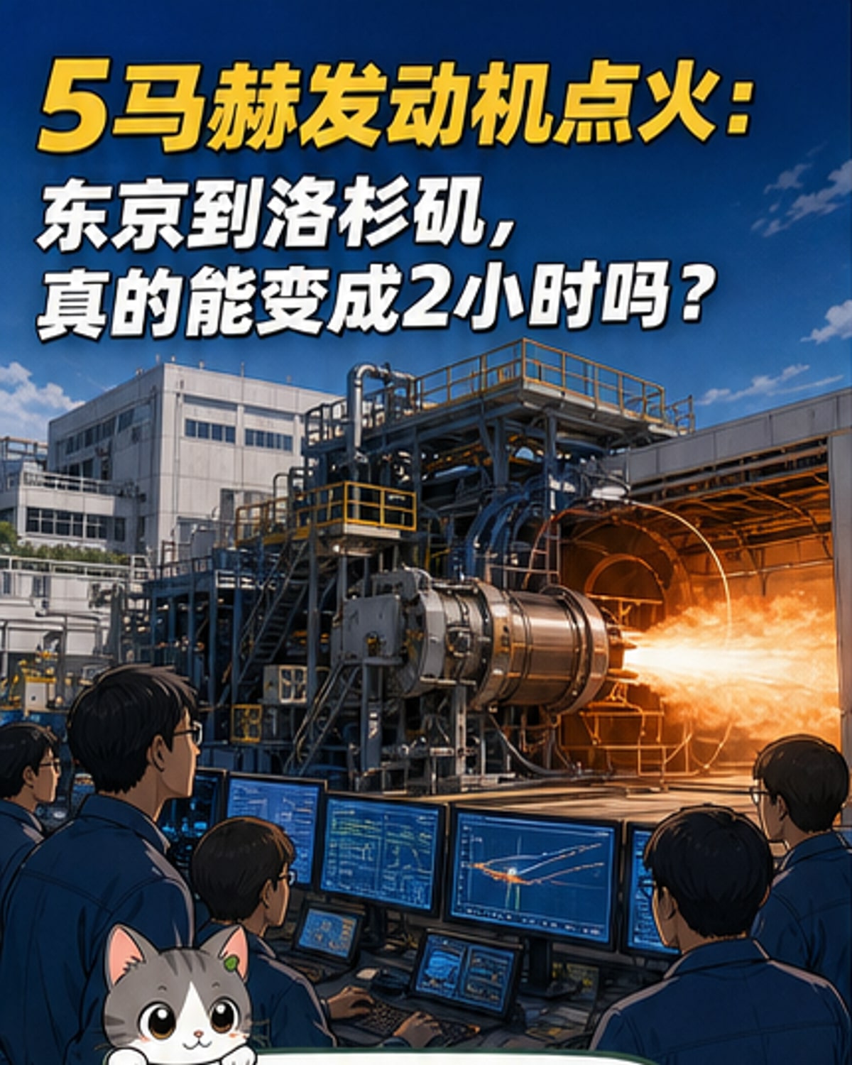 日本研发5马赫超音速发动机
