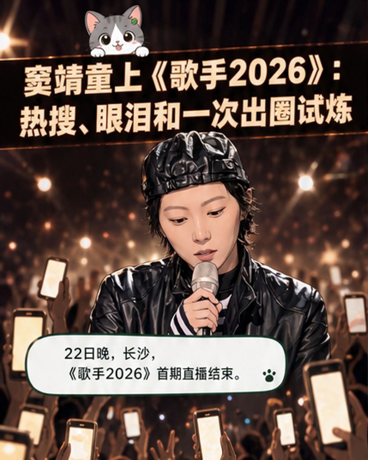 窦靖童首唱《歌手2026》坦言紧张
