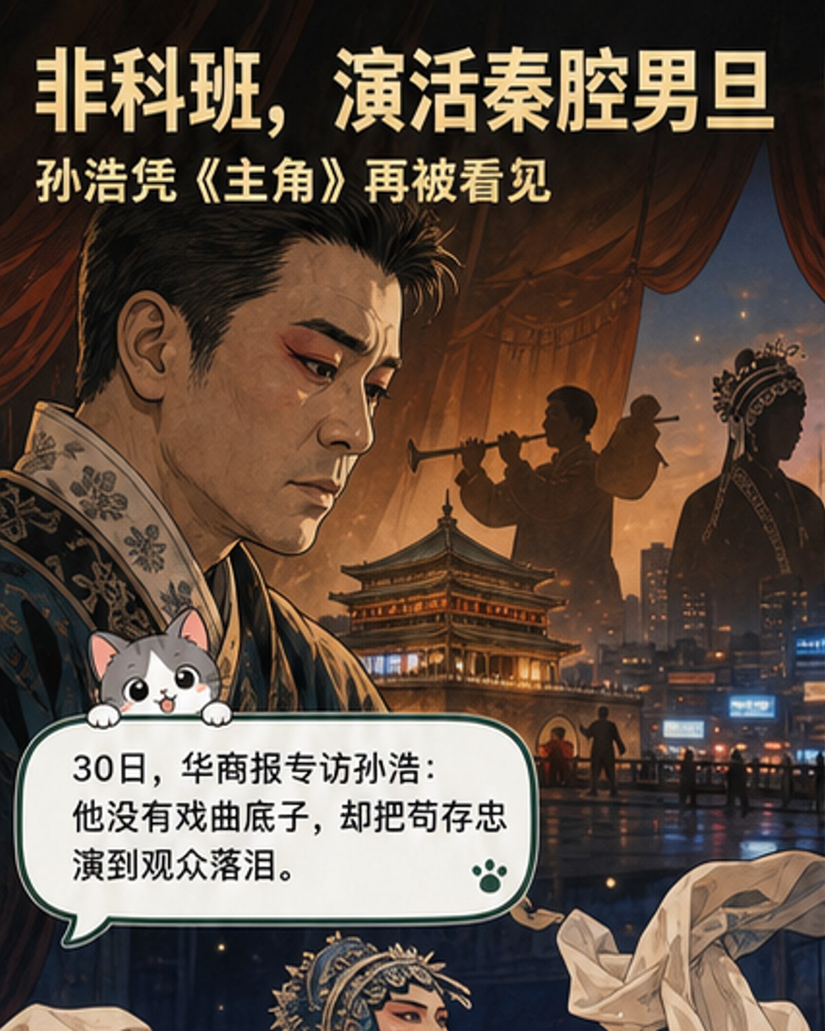 非科班演员如何演活秦腔男旦？