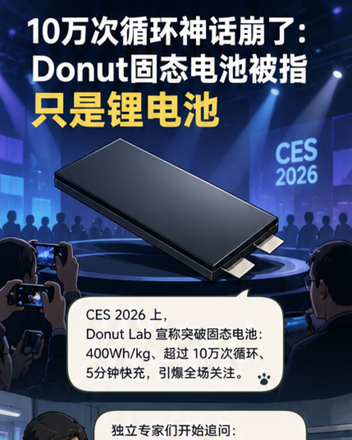 Donut全固态电池造假实锤