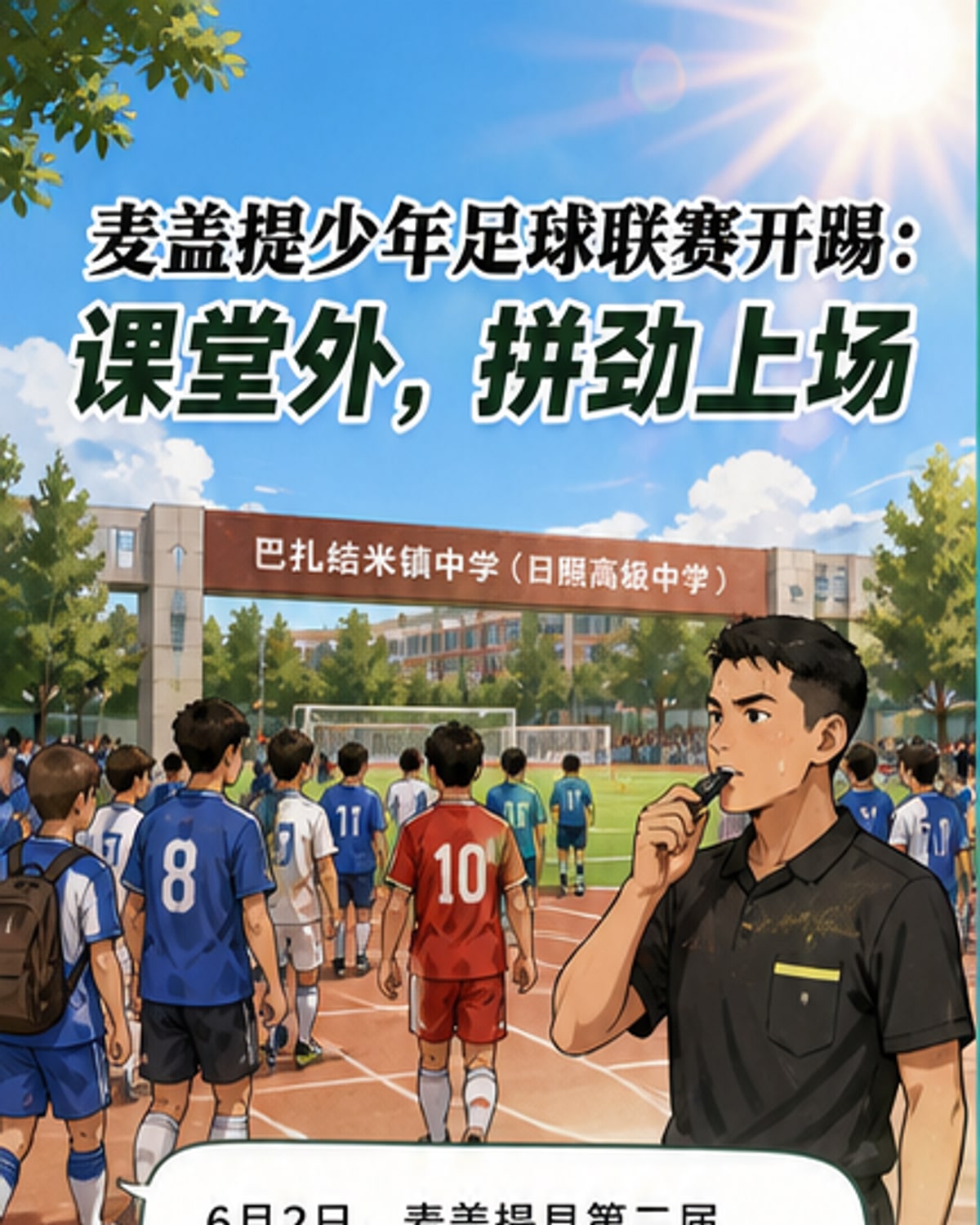 麦盖提县青少年足球联赛开赛