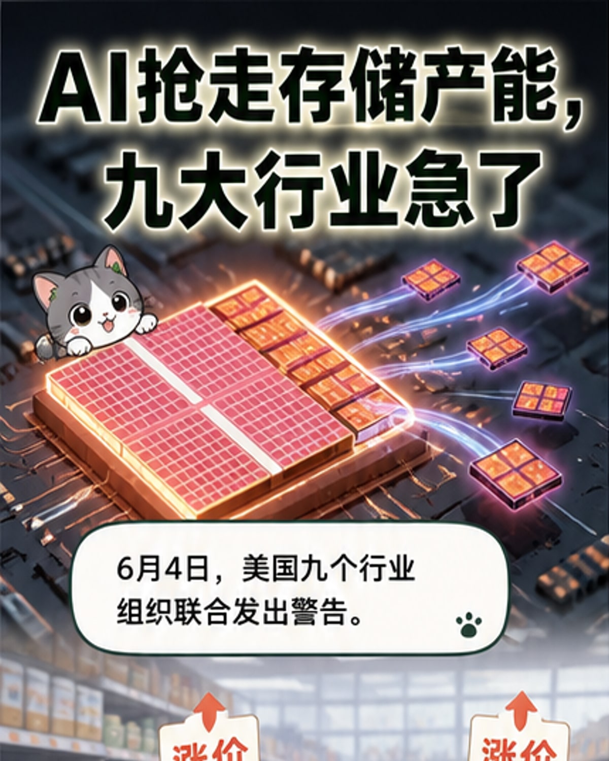 AI霸占全球存储芯片产能