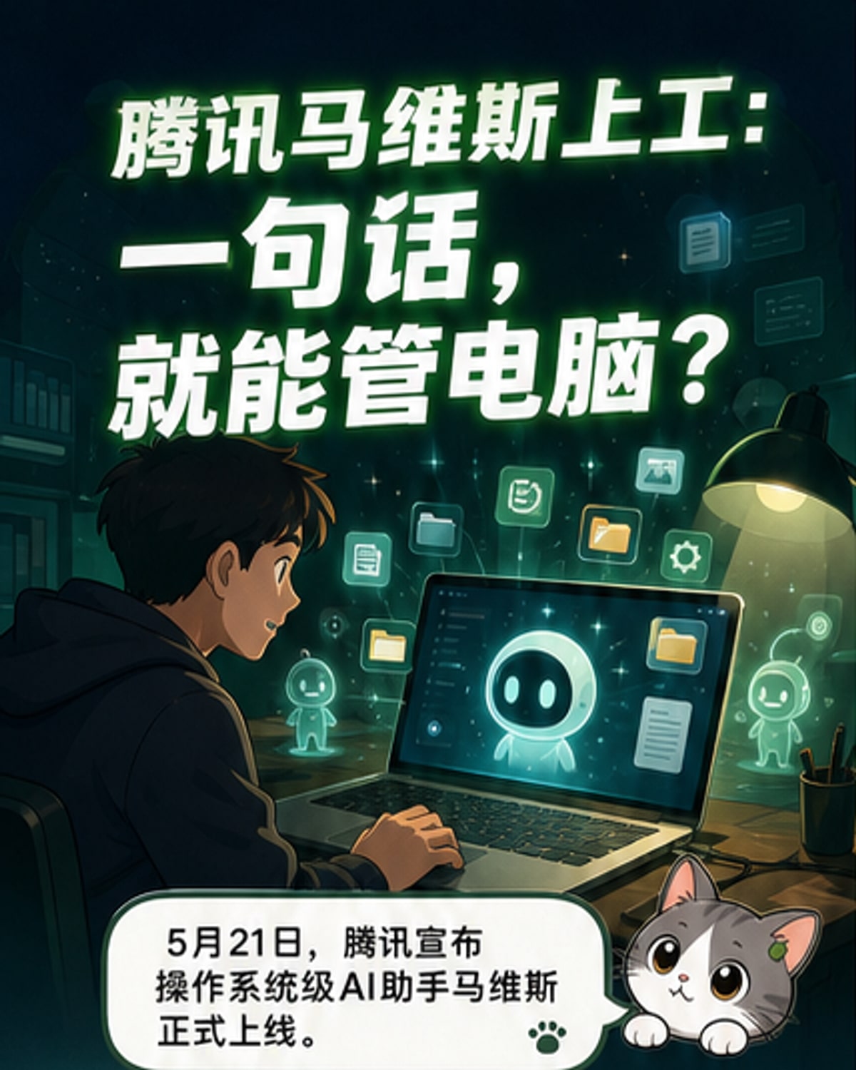 腾讯马维斯上线:一句话关Windows广告