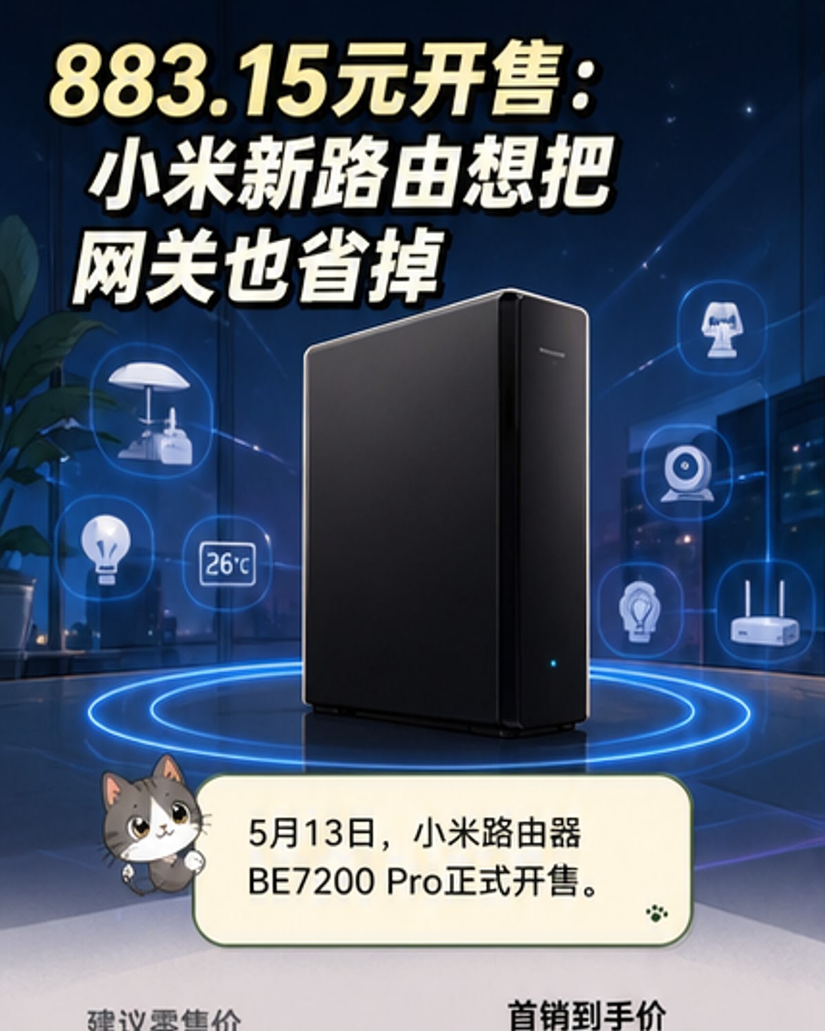 小米BE7200 Pro路由器开售