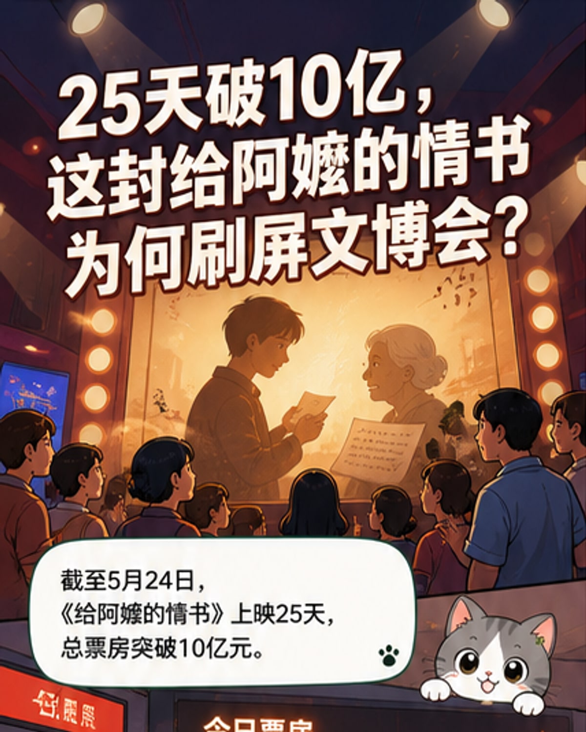 《给阿嬷的情书》票房破10亿