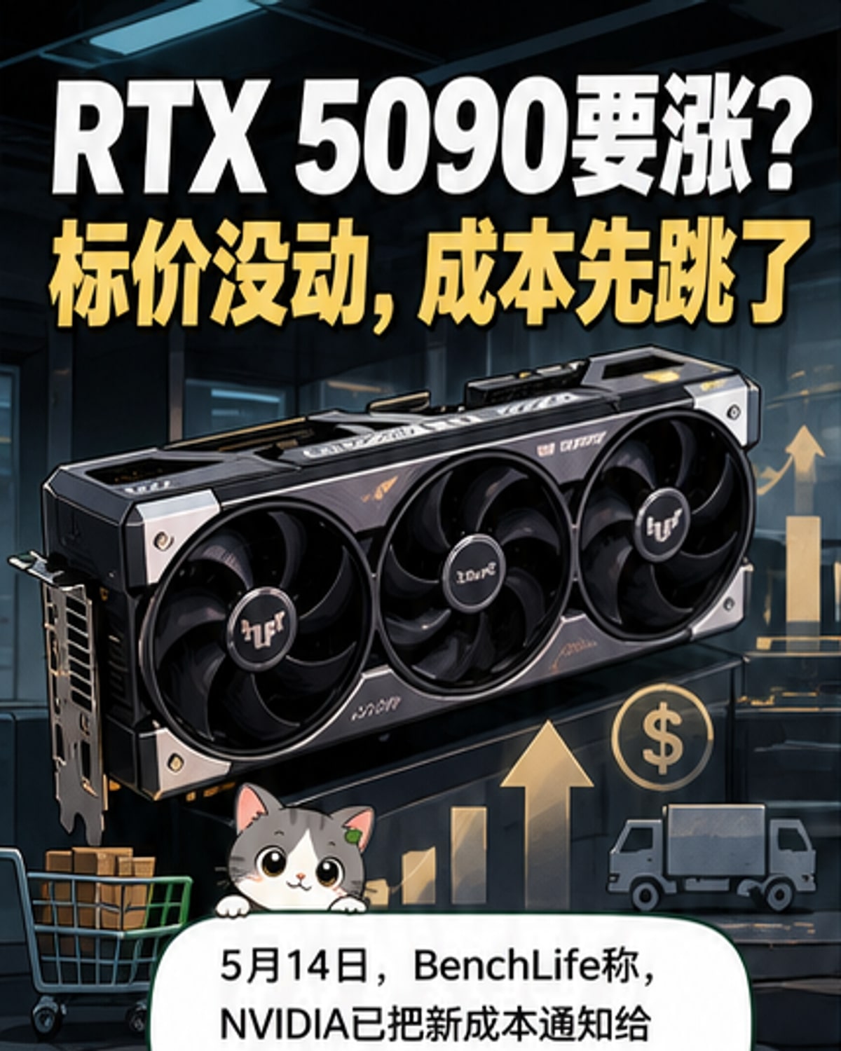 RTX 50系列显卡将涨价