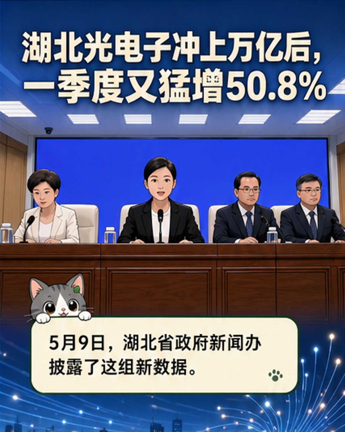 湖北一季度电子信息业增速超50%