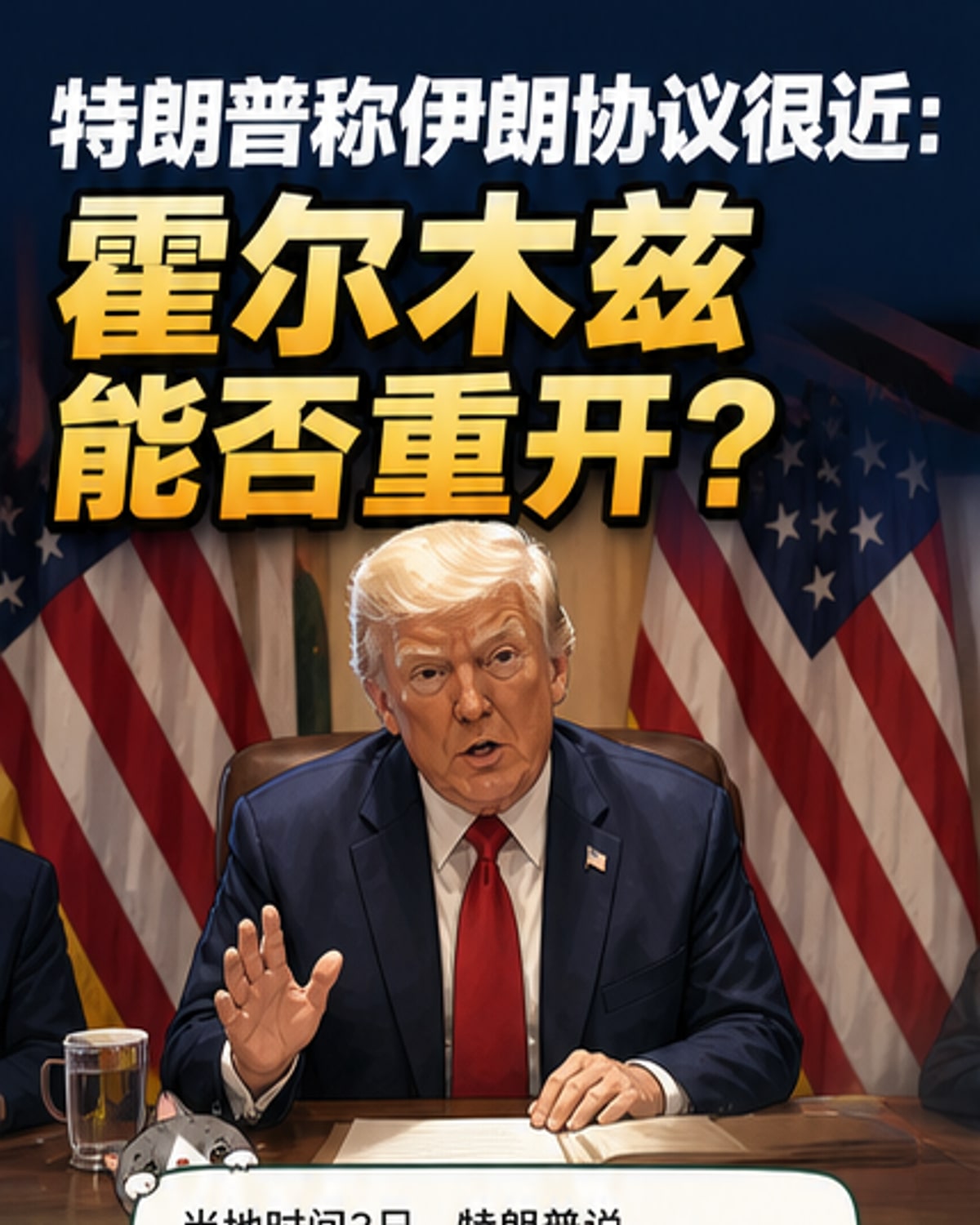 特朗普称伊核谈判接近达成