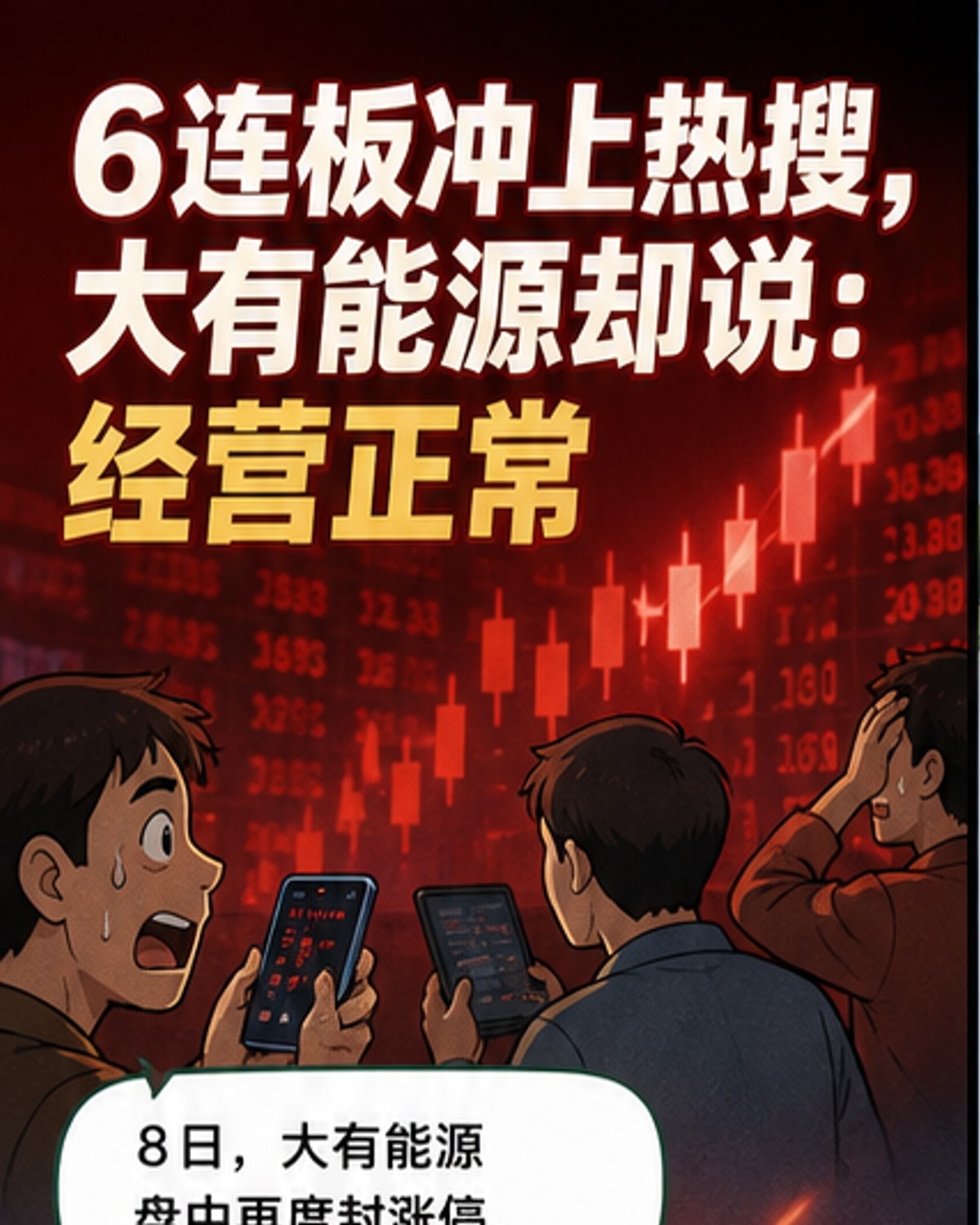 大有能源六连板后紧急提示风险
