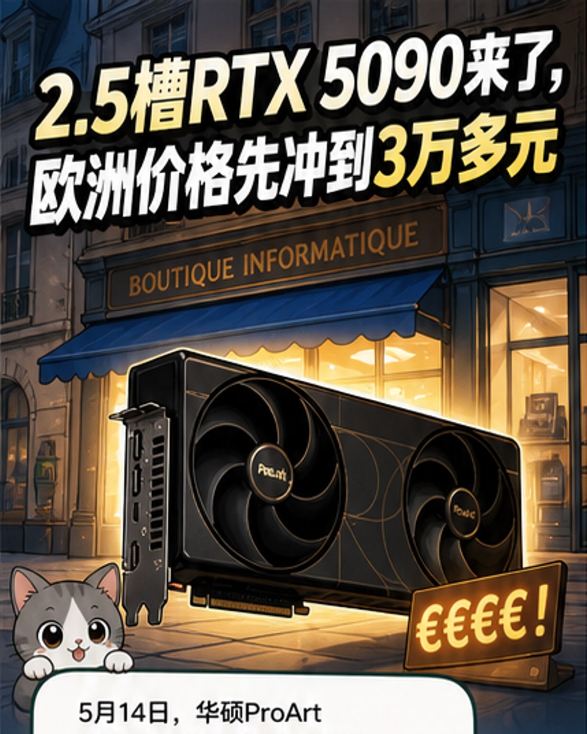 3万元起！华硕RTX 5090显卡上市