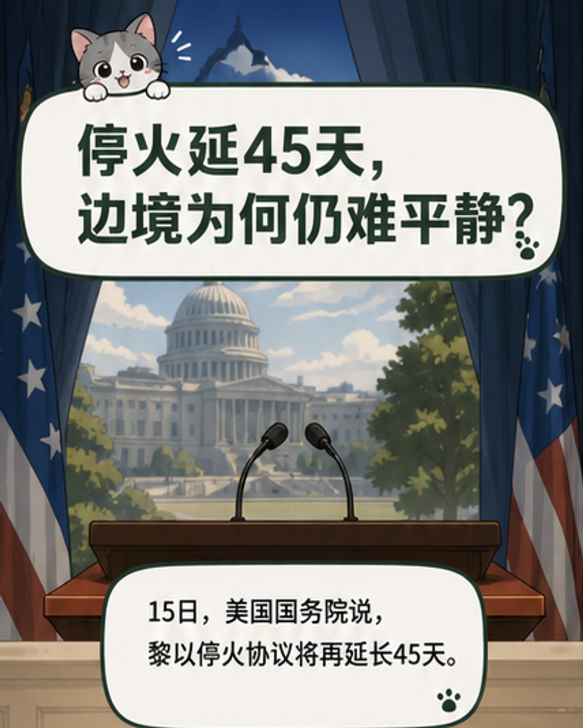以黎停火将延长45天
