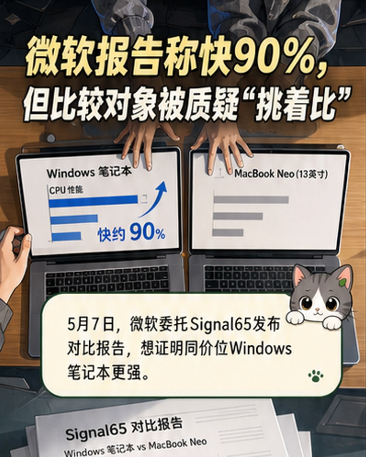 微软赞助报告被曝偏颇对比MacBook