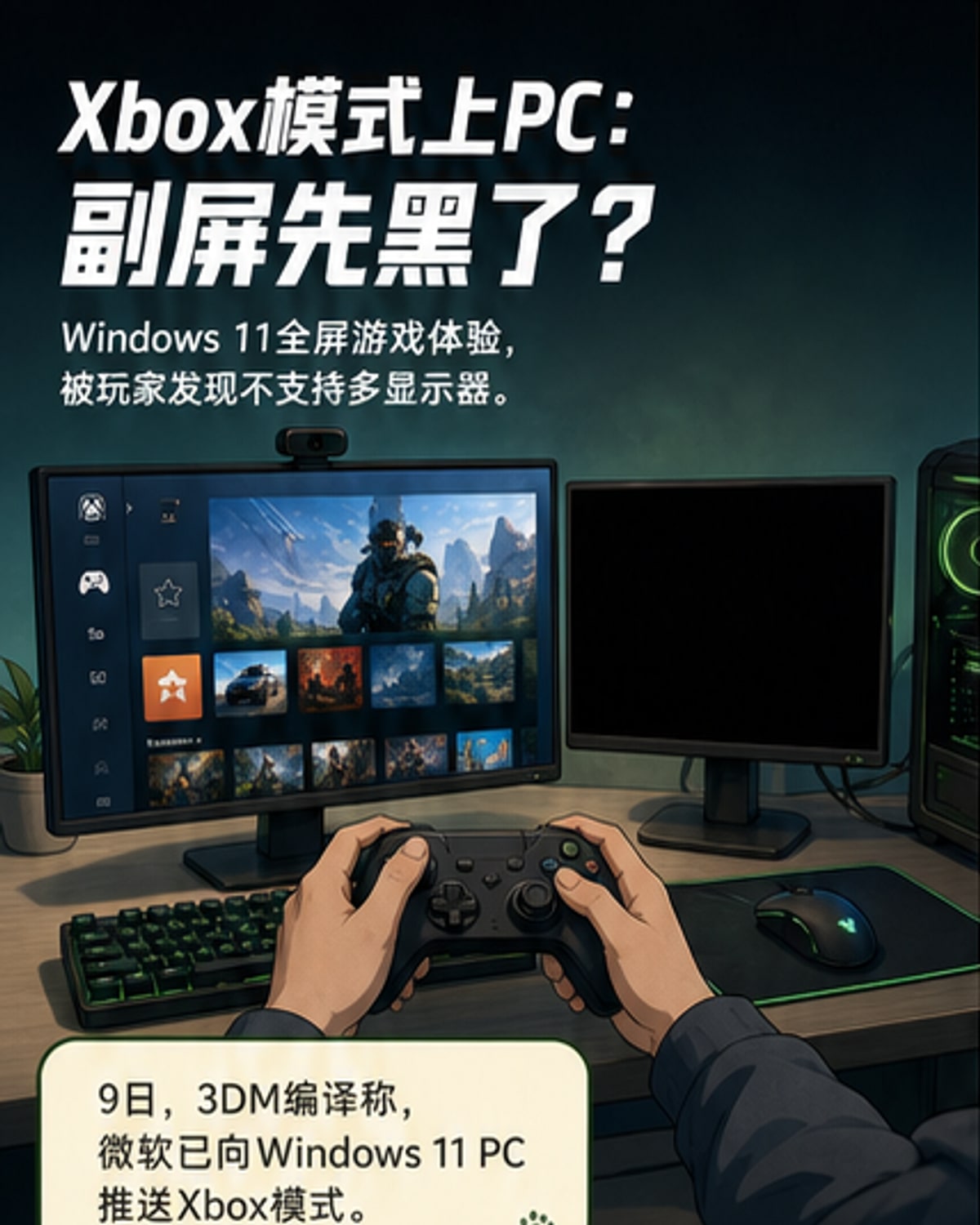 Xbox模式不支持多显示器